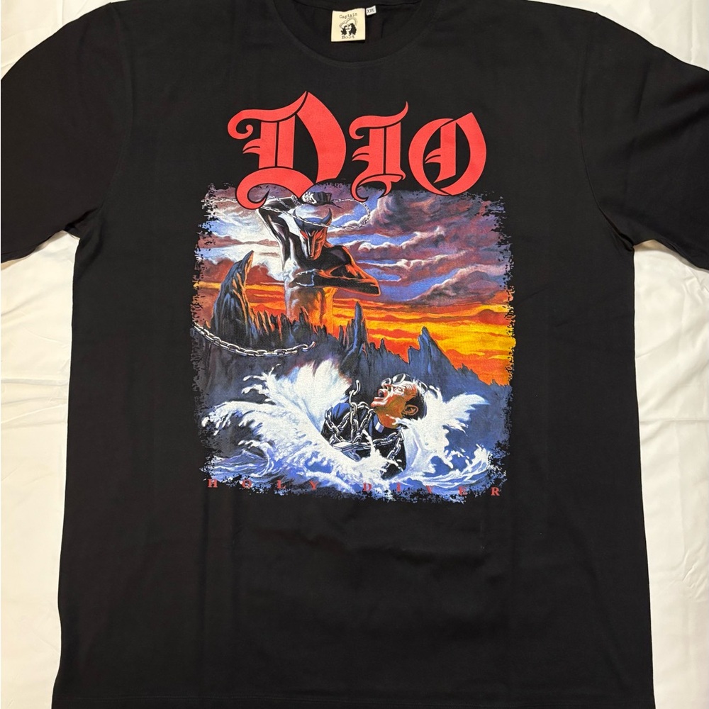Dio Holy Diver Graphic Black T-Shirt 2XL